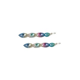 Aretes "Elegancia Multicolor" ????✨: Deslumbrantes y Largos