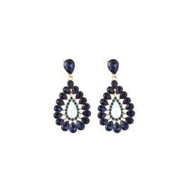 Aretes "Gota de Azul Brillante" ????✨: Elegancia en Cristal