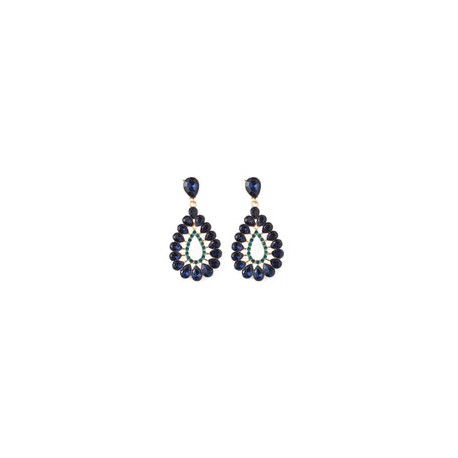 Aretes "Gota de Azul Brillante" ????✨: Elegancia en Cristal