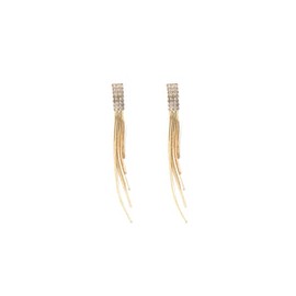 Aretes "Elegancia Luminosa" ✨: Cristales Largos y Deslumbrantes