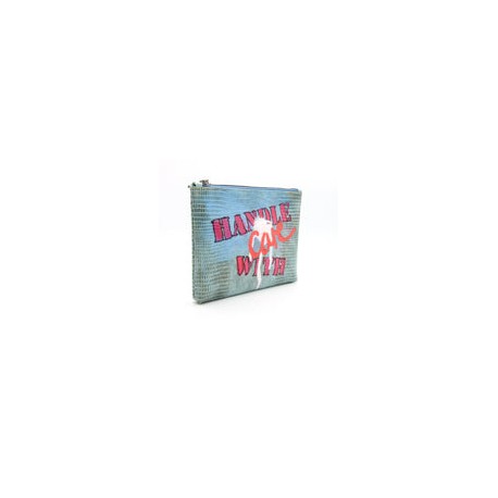 Bolsa Artistica tipo sobre "HANDLE WITH CARE"