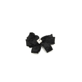 Broche de Lazo Negro con Cristal