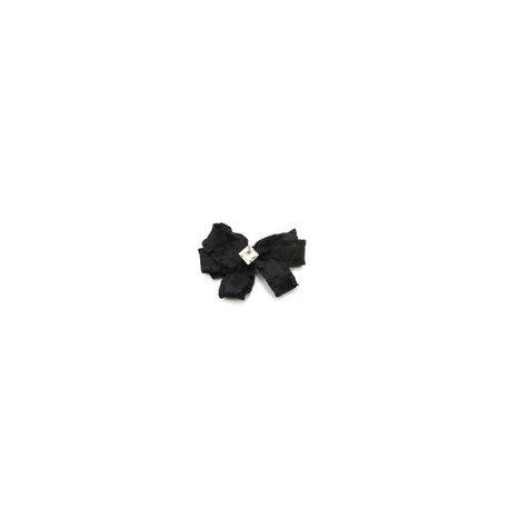 Broche de Lazo Negro con Cristal