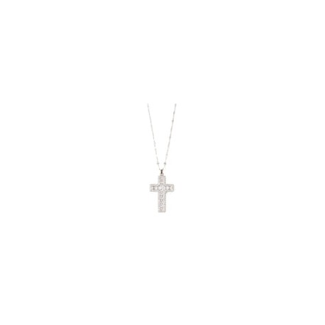 Collar Cruz Plateada