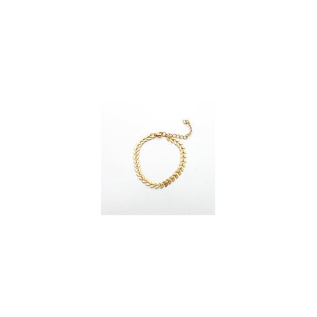 Pulsera Laurel Dorada