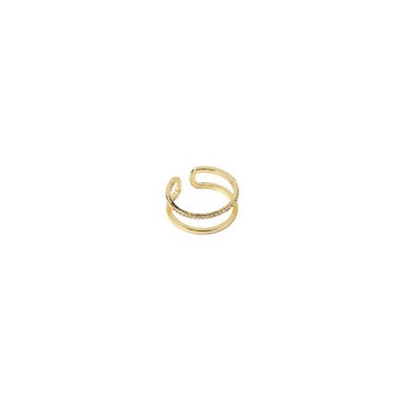 Anillo Dorado con Brillos