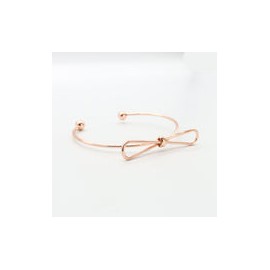 Pulsera Lazo Oro Rosa