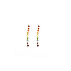 Aretes Fiesta Corazón de Colores
