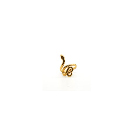 Anillo de Serpiente Dorado