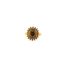 Anillo de Corazón Dorado