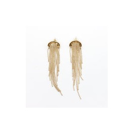 Aretes cascada dorados