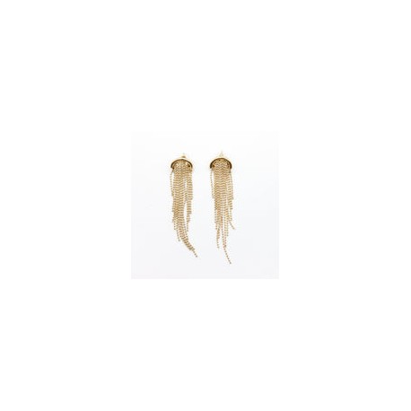 Aretes cascada dorados