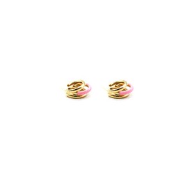 Arracadas Triples Rosas