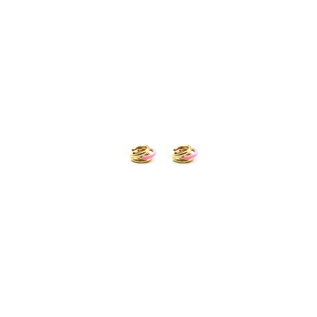 Arracadas Triples Rosas