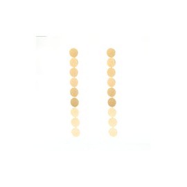 Aretes "Círculos Dorados" ✨: Estilo Largo y Sofisticado
