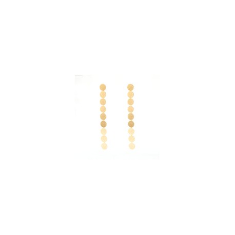 Aretes "Círculos Dorados" ✨: Estilo Largo y Sofisticado