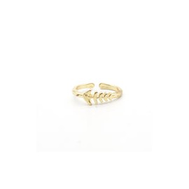 Anillo Esqueleto de Pez Dorado