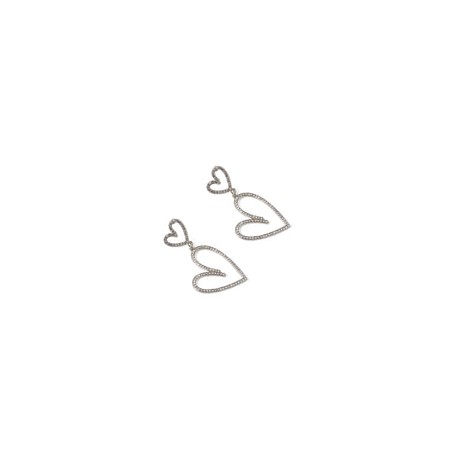 Aretes "Corazones Gemelos" ????: Estilo Elegante con Cristal