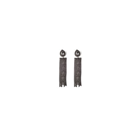 Aretes "Elegancia Nocturna" ????✨: Gotas de Cristales Negros