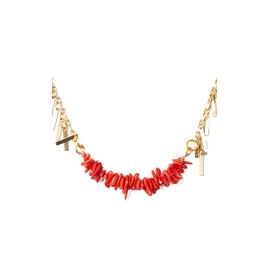 Collar Dorado con Corales