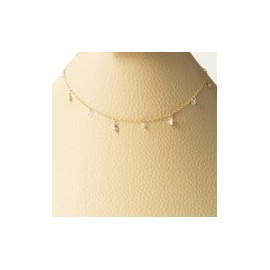 Collar Círculos Blancos