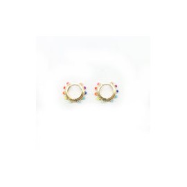 Aretes Arracadas Arcoíris en Diseño Colorido