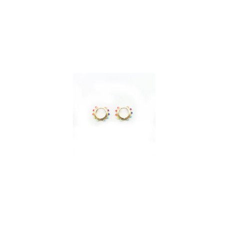 Aretes Arracadas Arcoíris en Diseño Colorido