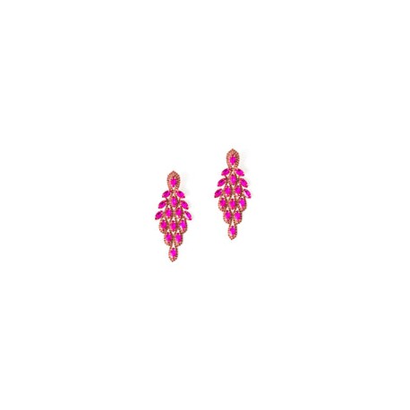 Aretes Rombo Rosa